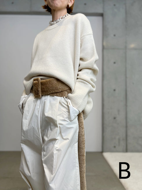 fur tail belt